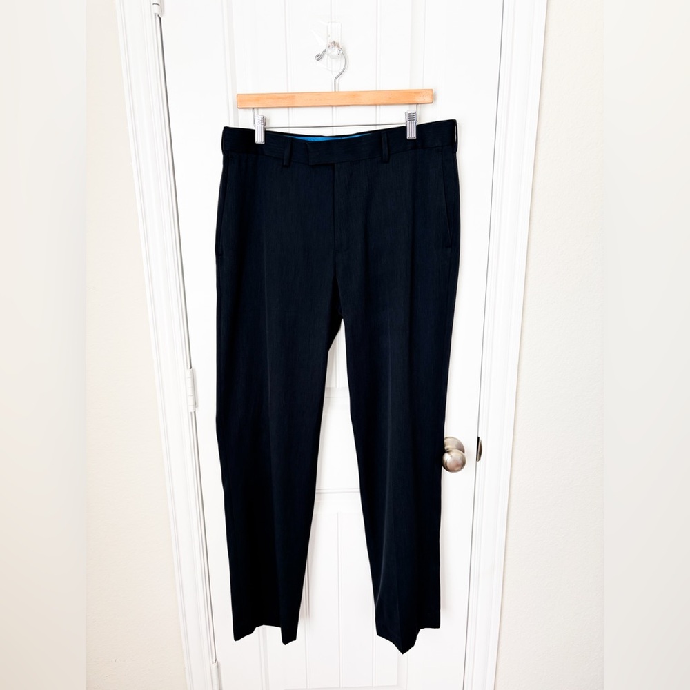 Axist Men’s Dark Navy Flat Front Dress Pants Size 34x32